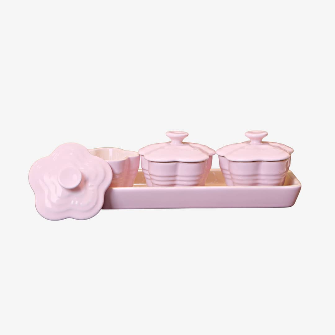 Le Creuset Japan Cocotte Rondo 20cm Bouton Pot Sakura Pink New In Box